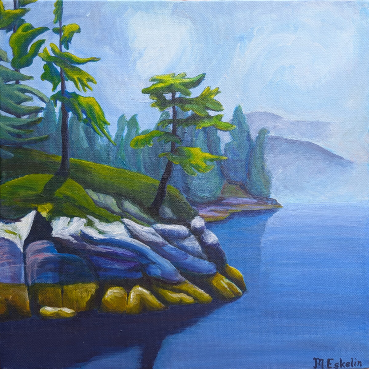 painting of Twin Island